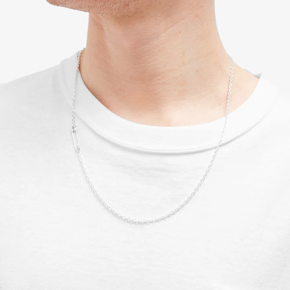 Neighborhood Silver Safety Pin Necklace - Image 4