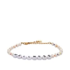 Sporty & Rich Wellness Pearl & Bead Bracelet