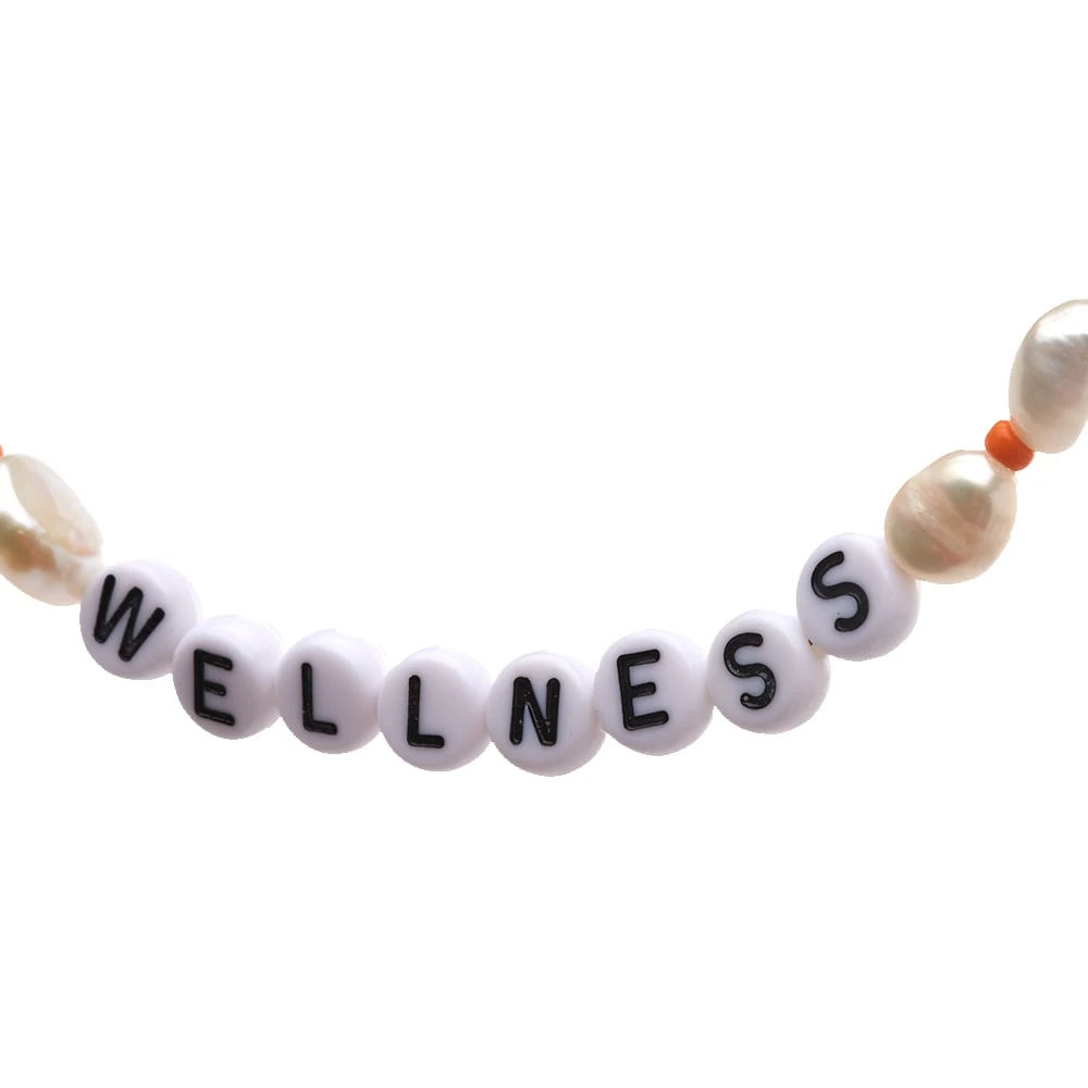 Sporty & Rich Wellness Pearl & Bead Necklace - Image 2