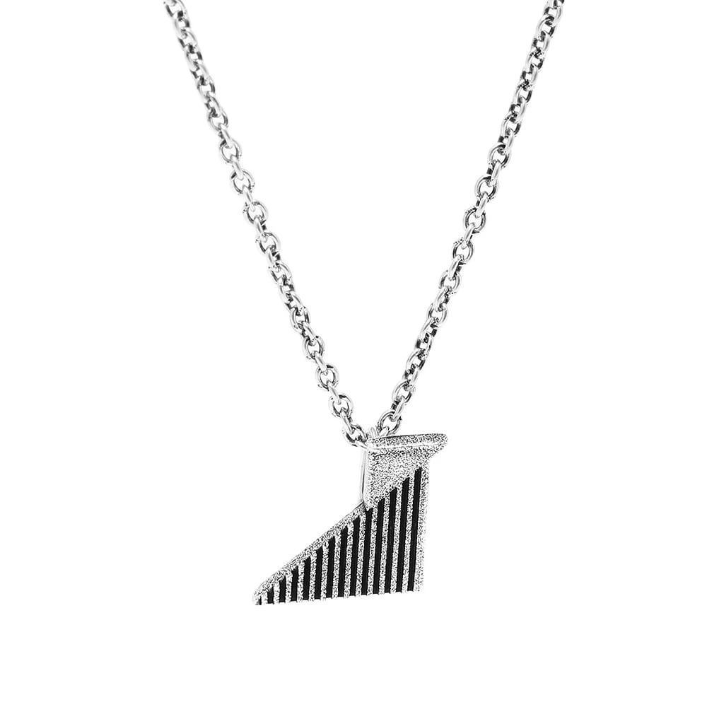 Saint Laurent Geometric Pendant Necklace - Image 2