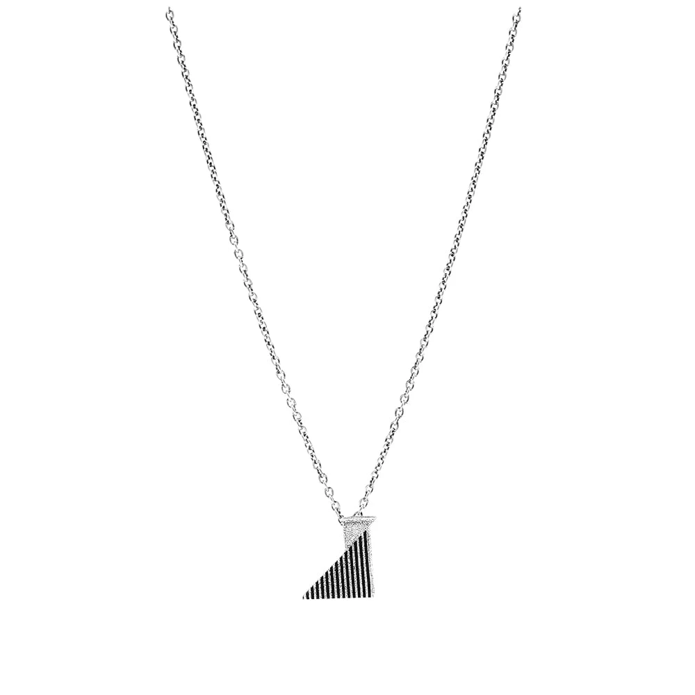 Saint Laurent Geometric Pendant Necklace