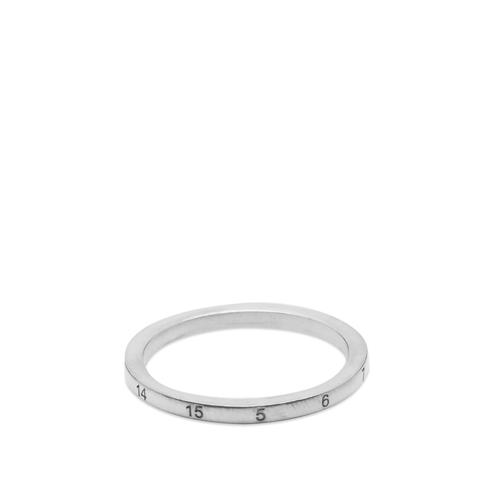 Maison Margiela Embossed Number Logo Band Ring - Image 2