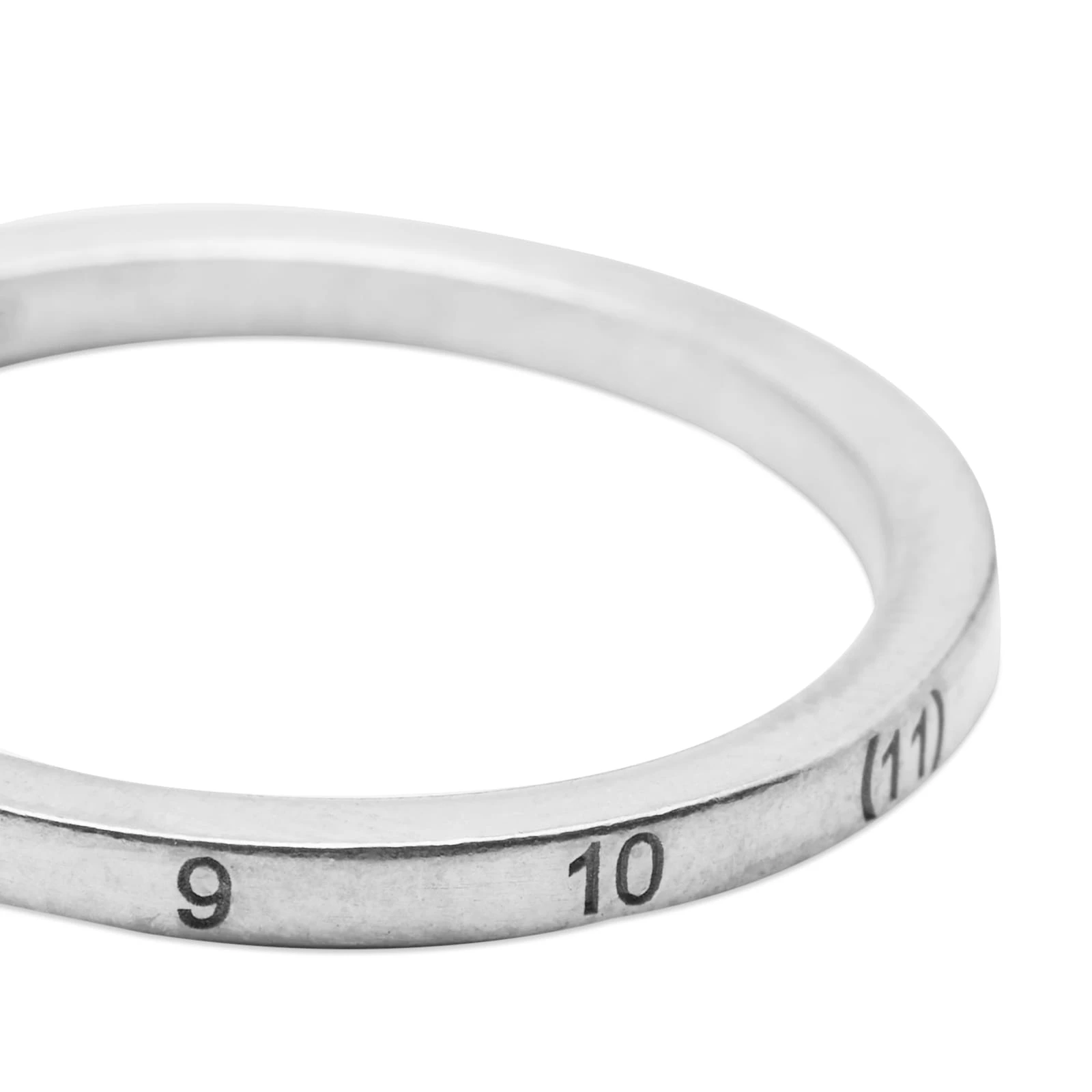 Maison Margiela Embossed Number Logo Band Ring - Image 3