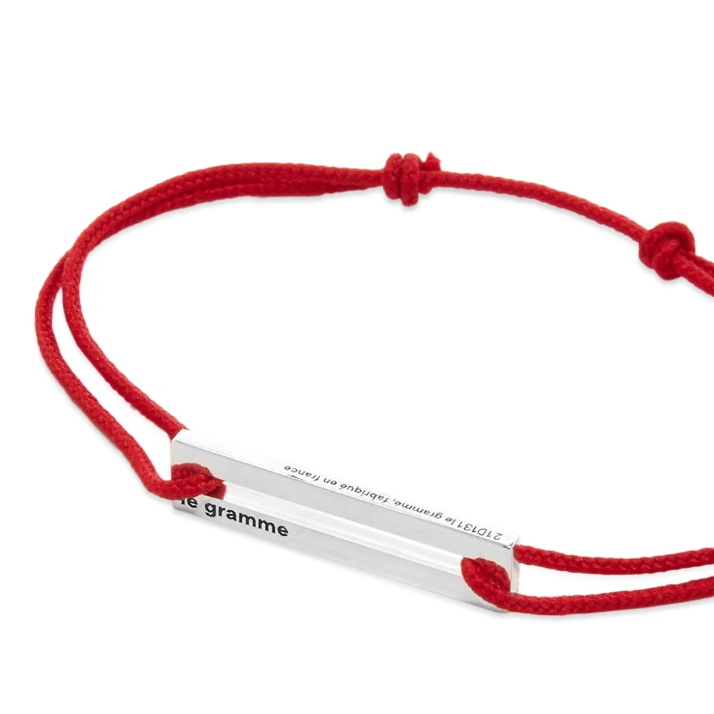 Le Gramme 17/10 Cord Bracelet - Image 2