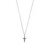 Saint Laurent Slim Pendant Necklace With Cross