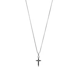 Saint Laurent Slim Pendant Necklace With Cross