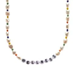 Sporty & Rich Wellness Pearl & Bead Necklace