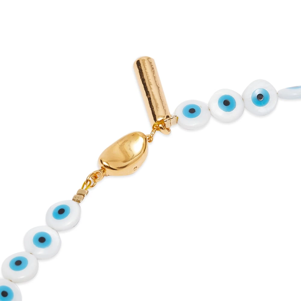 Timeless Pearly Evil Eye Necklace - Image 4