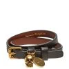 Alexander McQueen Double Wrap Skull Bracelet