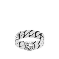 Gucci Jewellery Gucci Interlocking G Gourmette Ring 6mm