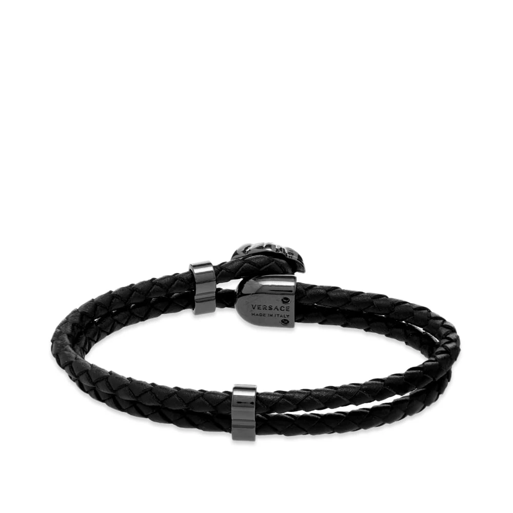Versace Leather Medusa Bracelet - Image 2