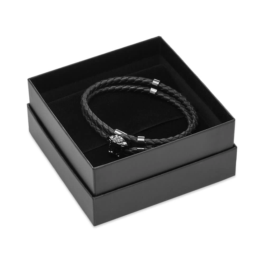 Versace Leather Medusa Bracelet - Image 4