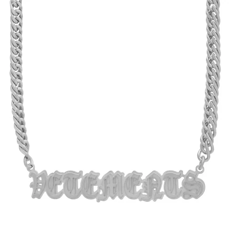 VETEMENTS Gothic Logo Necklace