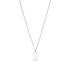 Saint Laurent Short Id Tag Pendant Necklace