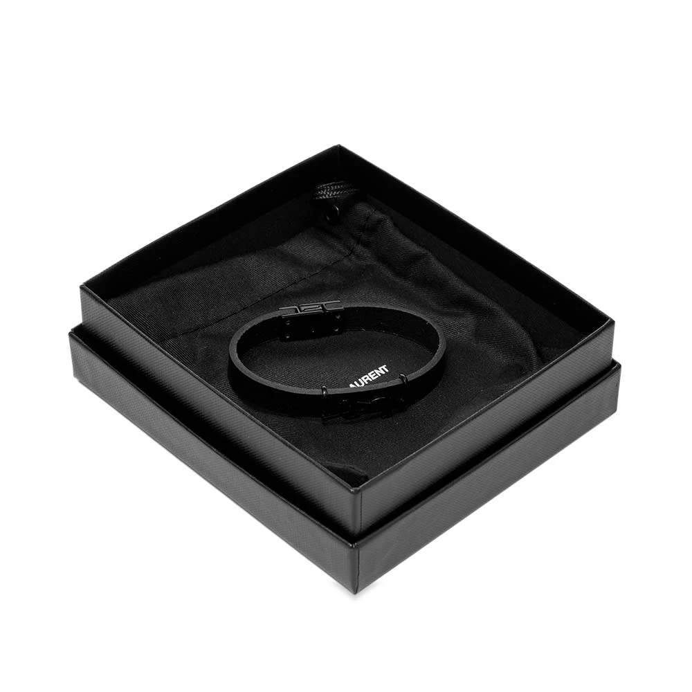Saint Laurent YSL Logo Single Wrap Bracelet - Image 5