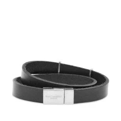 Saint Laurent YSL Logo Double Wrap Bracelet