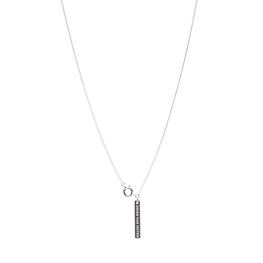 Dries Van Noten Logo Tag Necklace