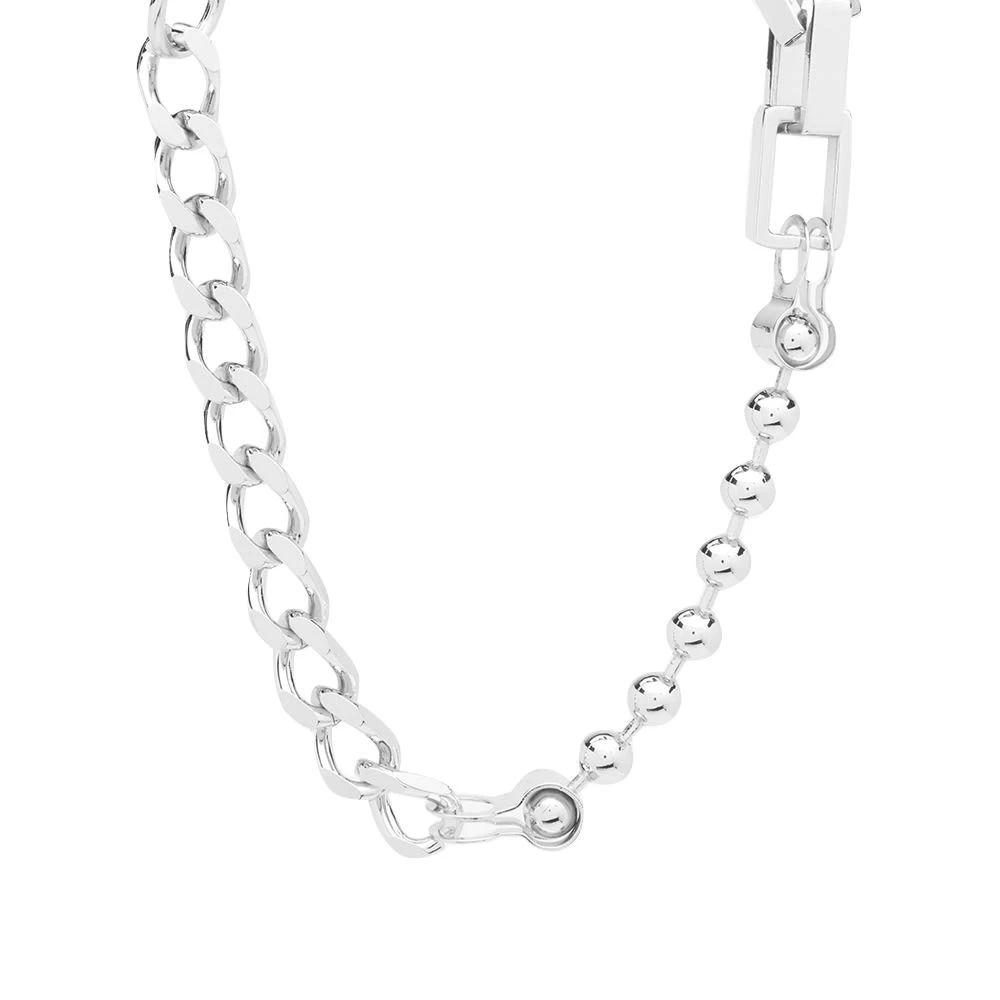 Heron Preston Multichain Square Necklace