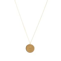 A.P.C. Eloi Double Medal Logo Necklace