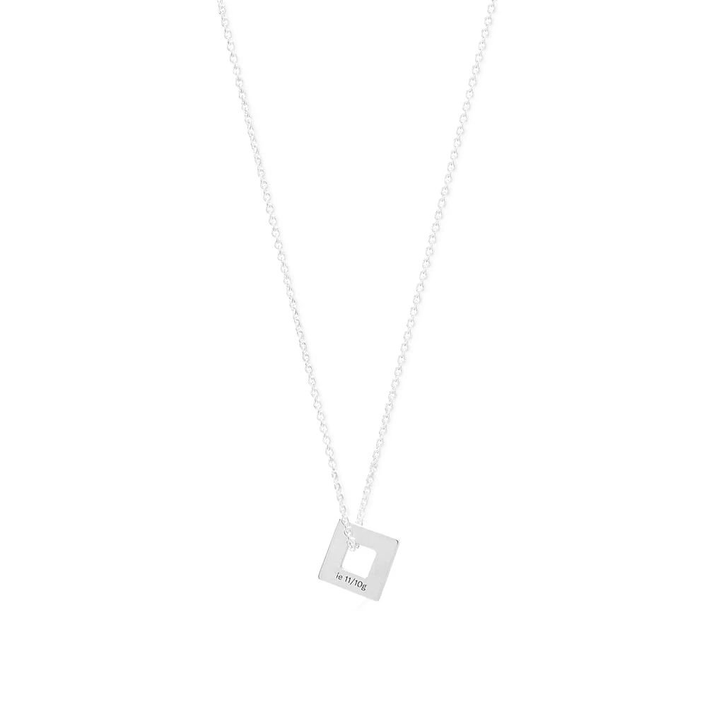 Le Gramme Slick Square Pendant Necklace - Image 2