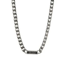 Gucci Jewellery Gucci Tag Chain Enamel Necklace