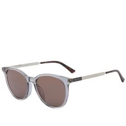 Gucci Eyewear Gucci Round-Frame Acetate And Metal Sunglasses