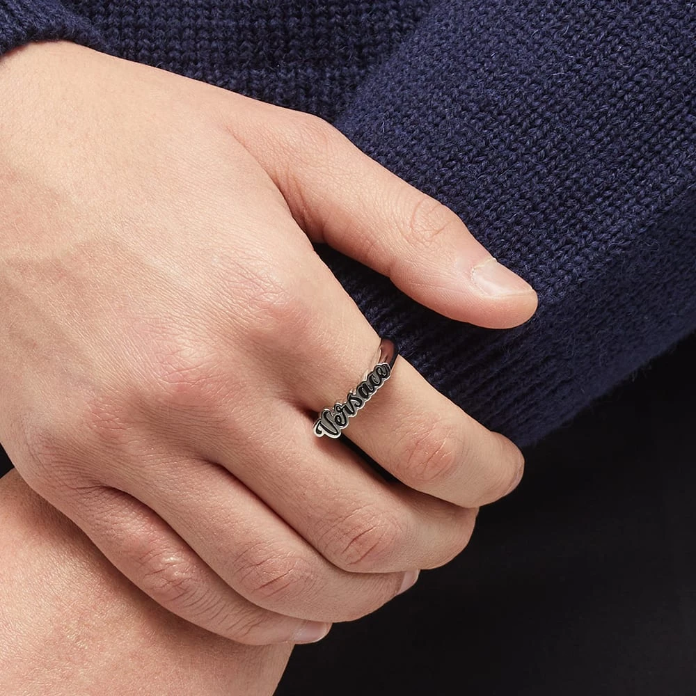 Versace Varsity Logo Ring - Image 2