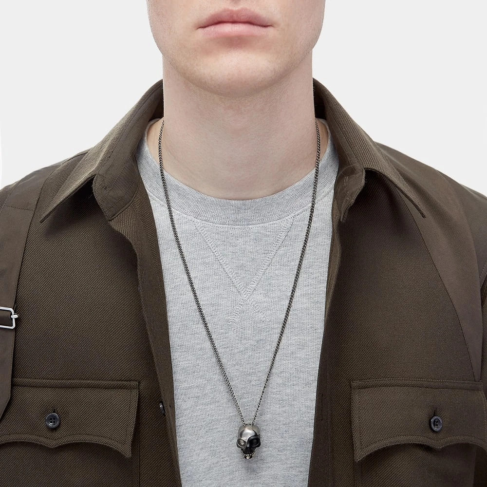 Alexander McQueen Stacked Fragment Skull Necklace - Image 5