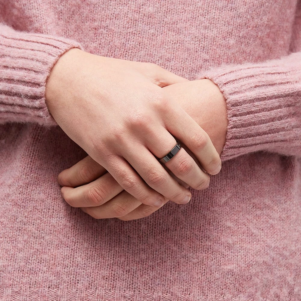 Le Gramme 3g Polished Ceramic Ribbon Ring - Image 5