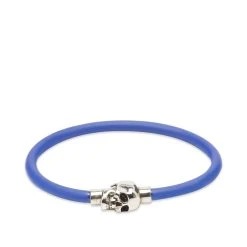Alexander McQueen Rubber Cord Skull Bracelet