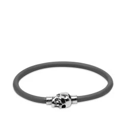 Alexander McQueen Rubber Cord Skull Bracelet