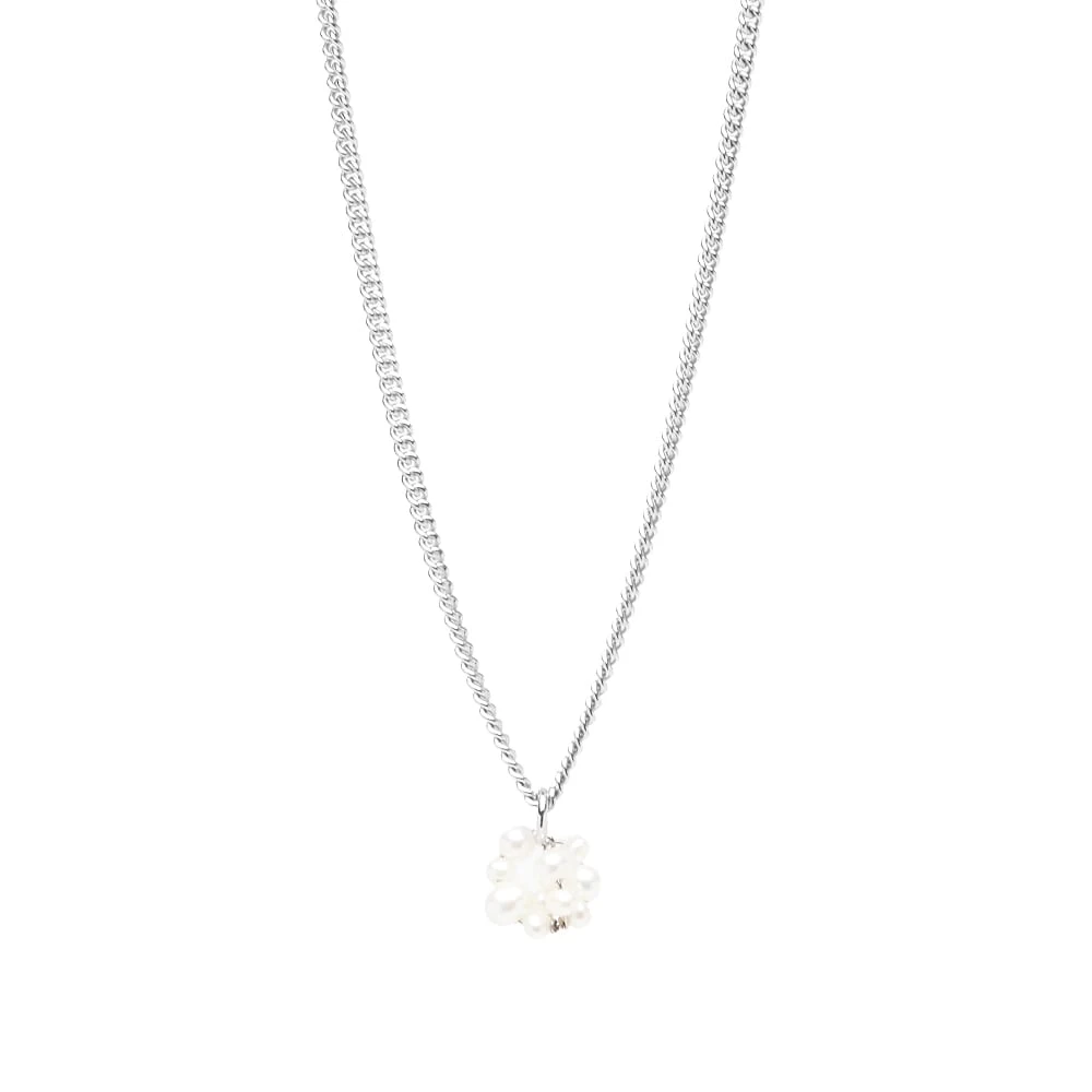 Completedworks Silver And Pearls Necklace - Image 2