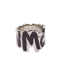 Alexander McQueen Graffitti Logo Ring