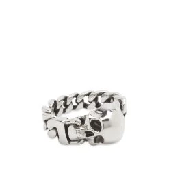 Alexander McQueen Skull Chain Ring