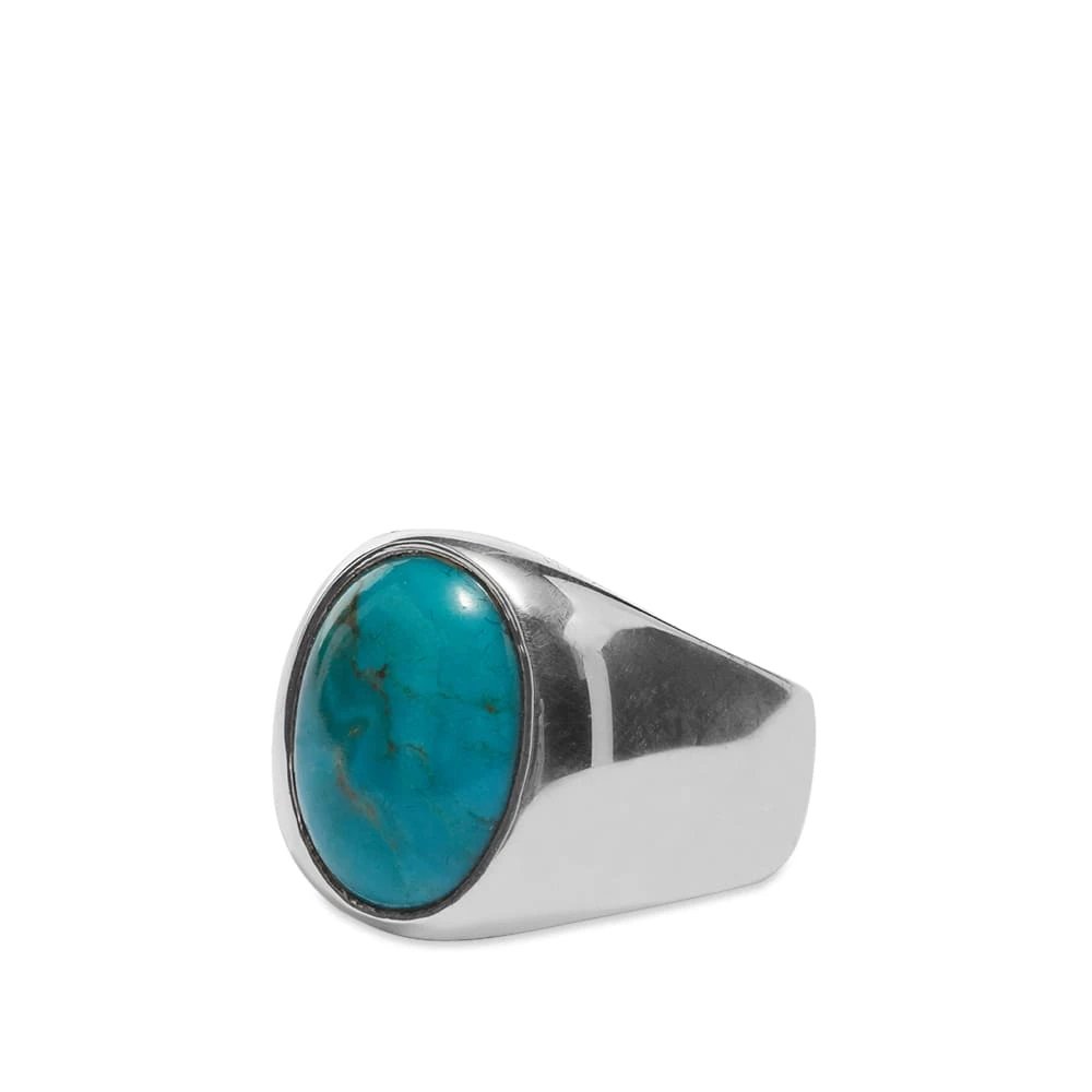The Great Frog Stone Signet Turquoise Ring - Image 2
