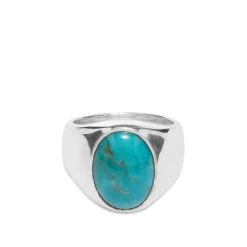 The Great Frog Stone Signet Turquoise Ring
