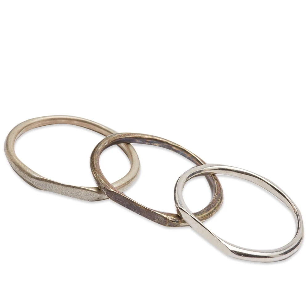 Pearls Before Swine Polished Spliced Band Set Of Rings - Image 3