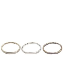 Pearls Before Swine Polished Spliced Band Set Of Rings