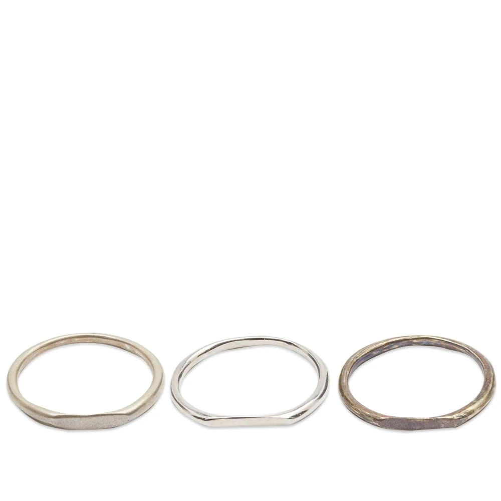 Pearls Before Swine Polished Spliced Band Set Of Rings