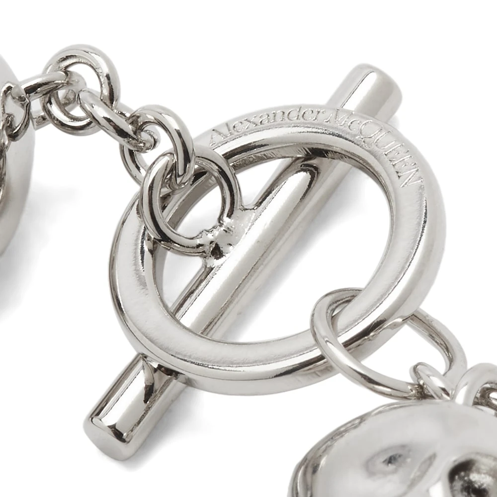 Alexander McQueen T-Bar Skull Bracelet - Image 3