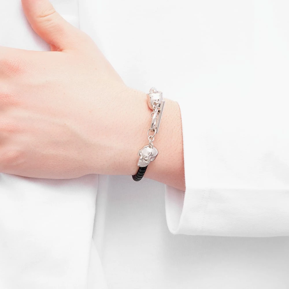 Alexander McQueen T-Bar Skull Bracelet - Image 5