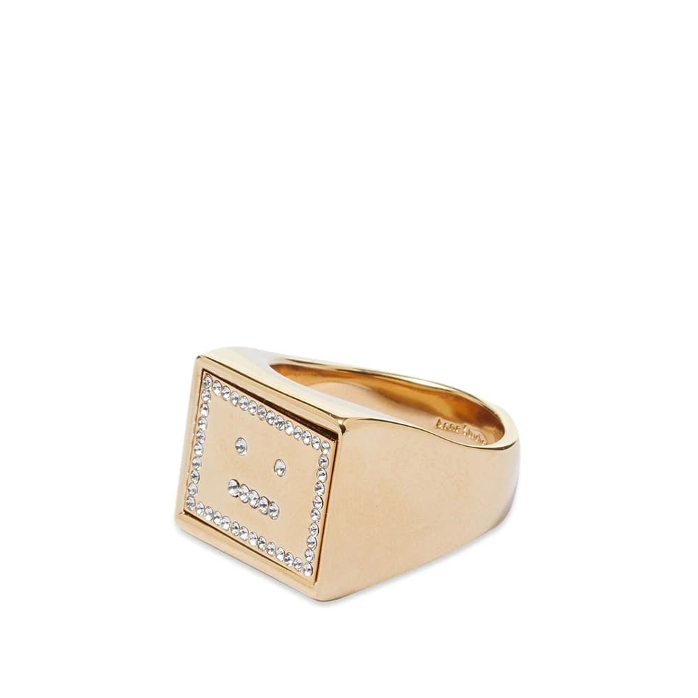 Acne Studios Askot Strass Face Ring - Image 3