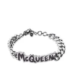 Alexander McQueen Graffitti Logo Bracelet