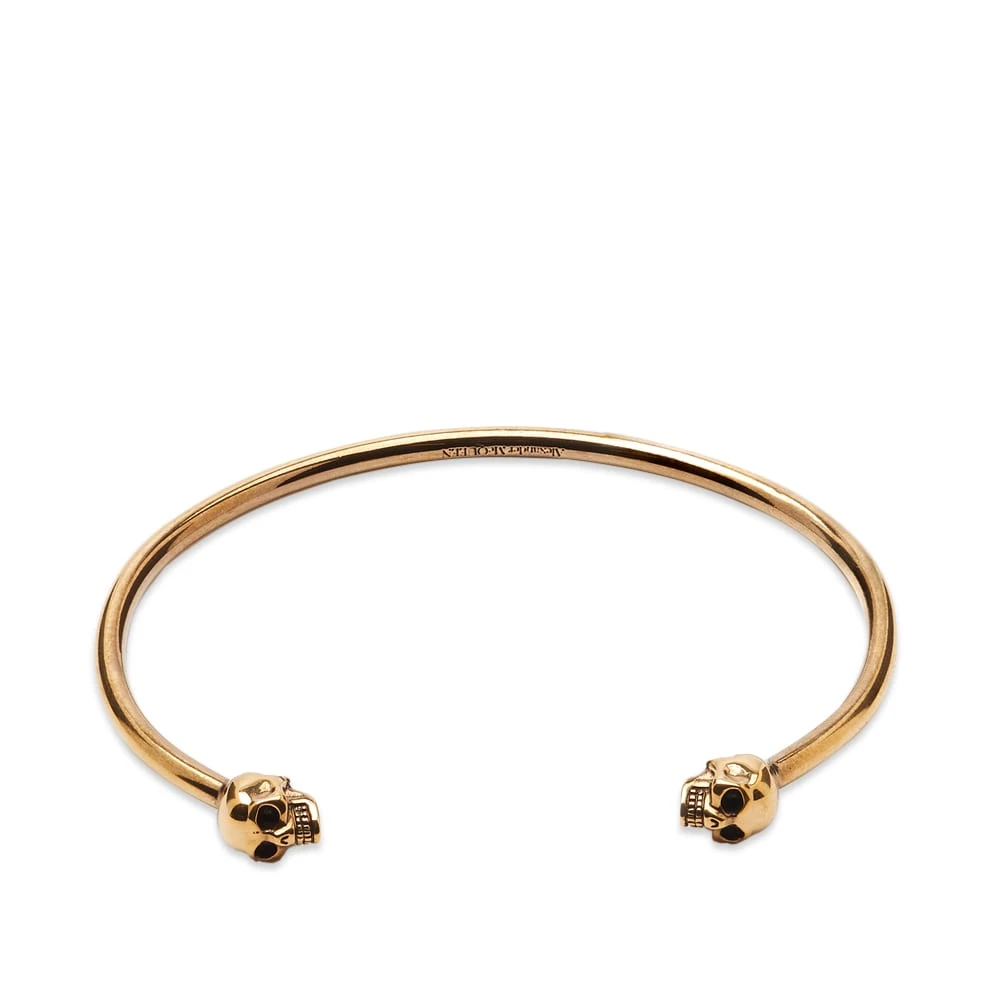 Alexander McQueen Thin Twin Skull Bracelet
