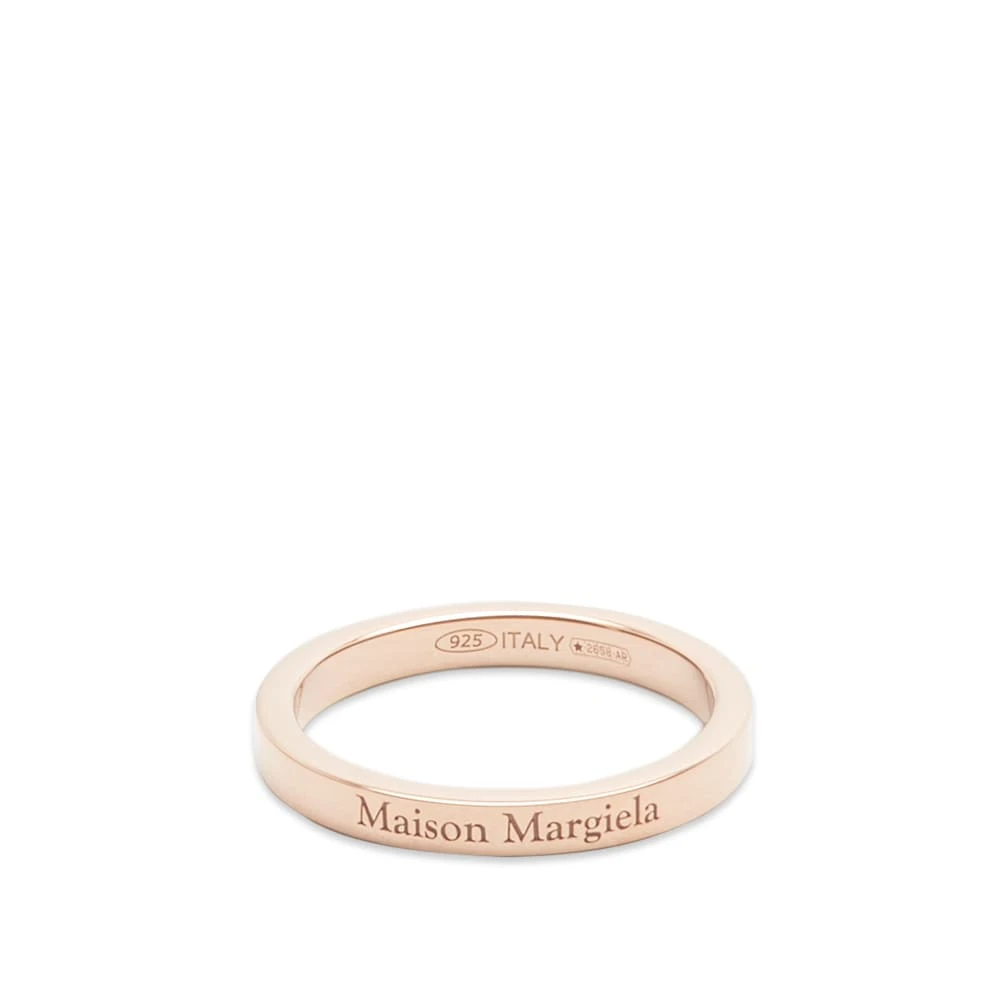 Maison Margiela Text Logo Slim Band Ring