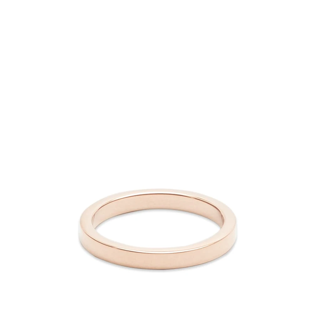 Maison Margiela Text Logo Slim Band Ring - Image 2
