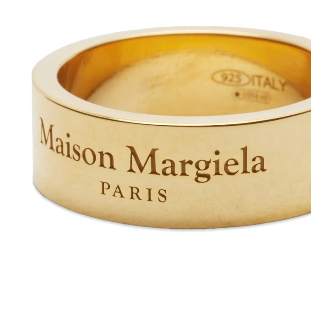 Maison Margiela Text Logo Band Ring - Image 3