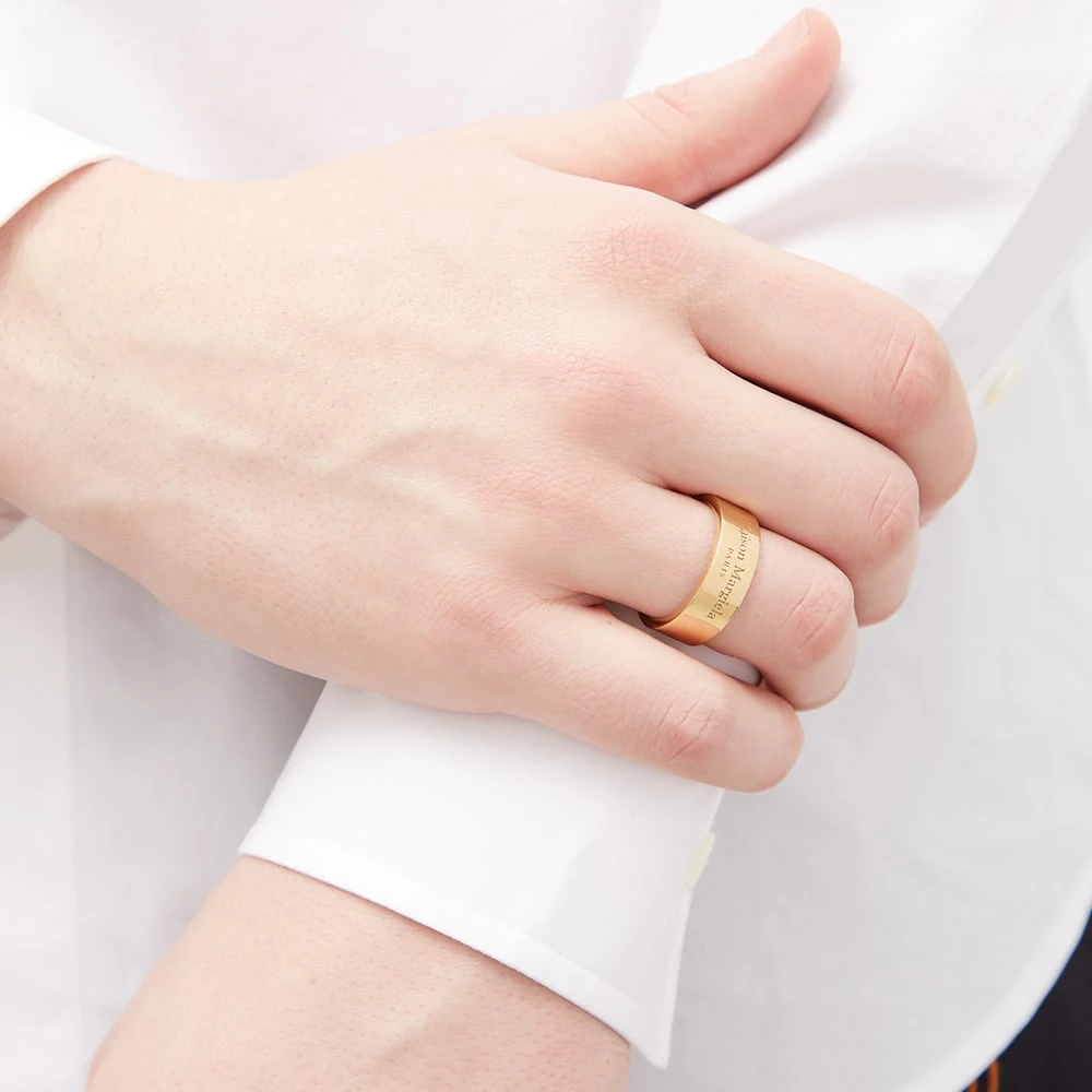 Maison Margiela Text Logo Band Ring - Image 4