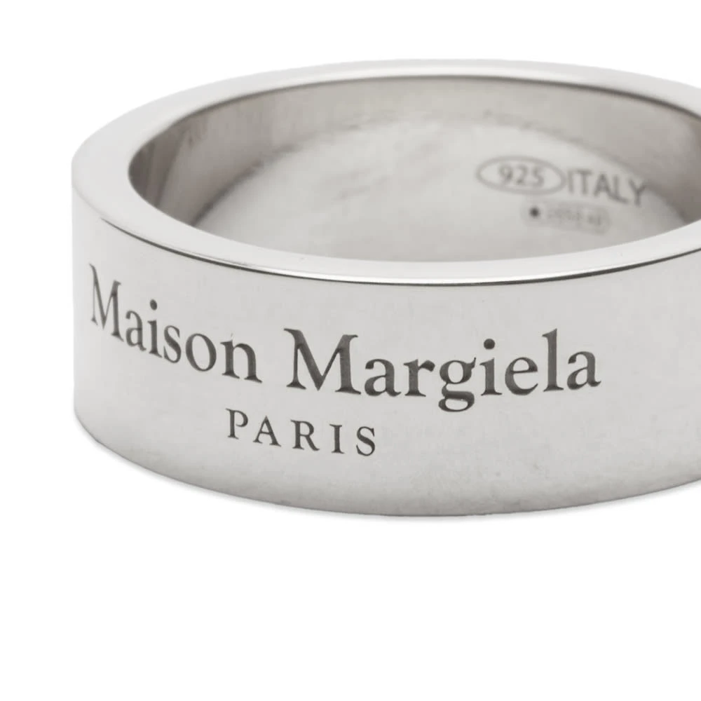 Maison Margiela Text Logo Band Ring - Image 3
