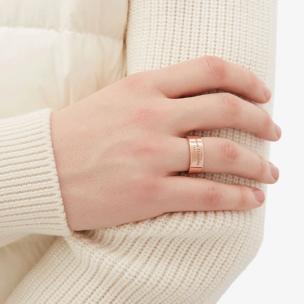 Maison Margiela Text Logo Band Ring - Image 4